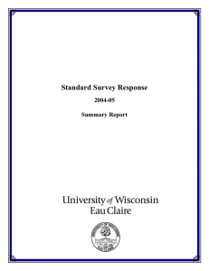 Standard Survey Response  2004-05 Summary Report