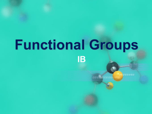Functional Groups IB