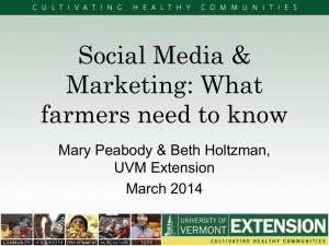 Social Media &amp; Marketing: What farmers need to know