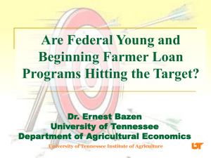 Are Federal Young and Beginning Farmer Loan Programs Hitting the Target?