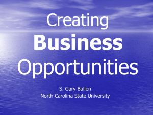 Business Opportunities Creating S. Gary Bullen