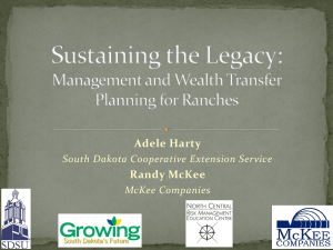 Adele Harty Randy McKee South Dakota Cooperative Extension Service McKee Companies