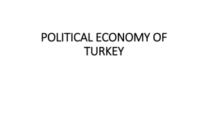 POLITICAL ECONOMY OF TURKEY