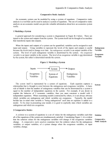 Appendix B: Comparative Static Analysis