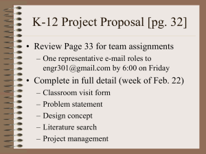 K-12 Project Proposal [pg. 32]