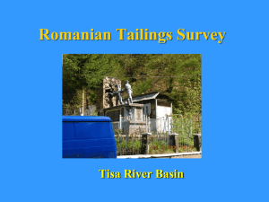 Romanian Tailings Survey Tisa River Basin