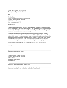 Sample letter for CPT Approval/Grad Please print on Department Letterhead  Date