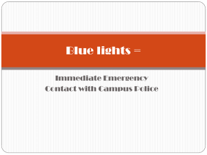 Blue Light Emergency Phone Info
