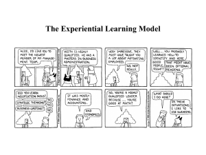 The Experiential Learning Model