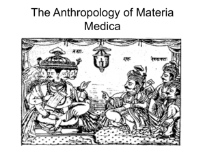 The Anthropology of Materia Medica