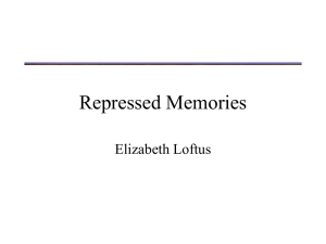 Repressed Memories Elizabeth Loftus