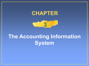 3 The Accounting Information System CHAPTER