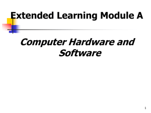 Computer Hardware and Software Extended Learning Module A 1