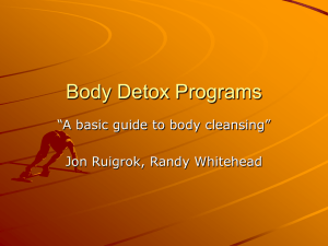 Body Detox Programs “A basic guide to body cleansing”