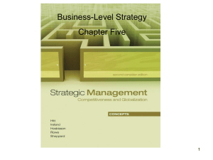 Business-Level Strategy Chapter Five 1