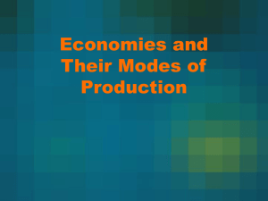 Economies and Their Modes of Production