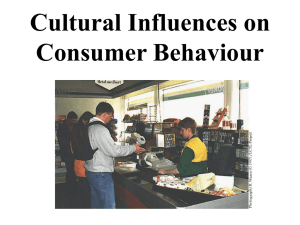 Cultural Influences on Consumer Behaviour