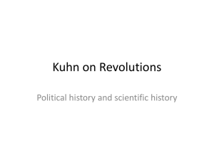 Kuhn on Revolutions Political history and scientific history