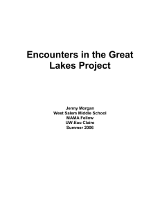Encounters in the Great Lakes Project  Jenny Morgan