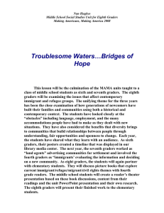 Troublesome Waters…Bridges of Hope