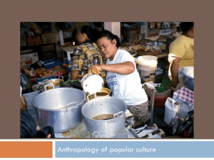 Anthropology of popular culture