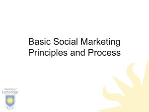 Basic Social Marketing Principles and Process