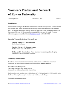 Women’s Professional Network of Rowan University