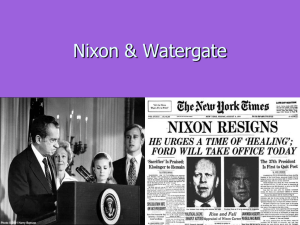 Nixon &amp; Watergate