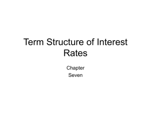 Term Structure of Interest Rates Chapter Seven