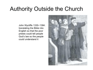Authority Outside the Church