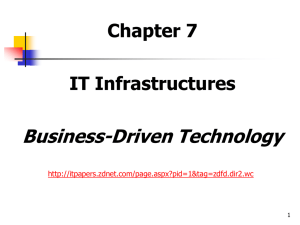 Business-Driven Technology Chapter 7 IT Infrastructures