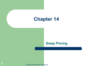 Chapter 14 Swap Pricing 1 © 2002 South-Western Publishing