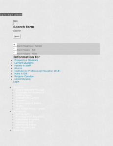 Search form Information for