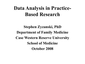 Data Analysis in Practice- Based Research