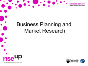 Business Planning and Market Research