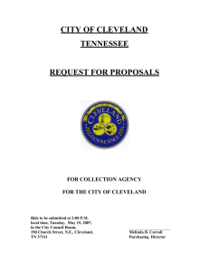 CITY OF CLEVELAND TENNESSEE REQUEST FOR PROPOSALS