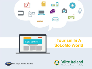 Tourism In A SoLoMo World Digital Conference
