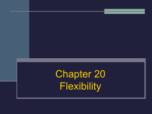 Chapter 20 Flexibility