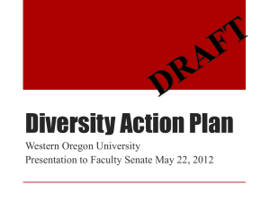 Diversity Action Plan Western Oregon University