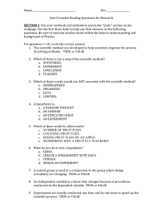 Name:____________________________________  Per:____________________ Unit D Guided Reading Questions for Research