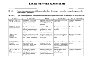 Extinct Performance Assessment