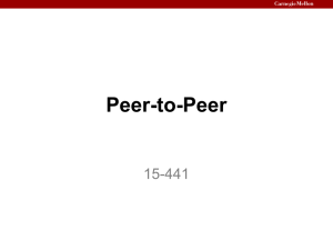 Peer-to-Peer 15-441