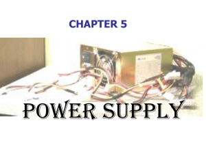 Power Supply CHAPTER 5