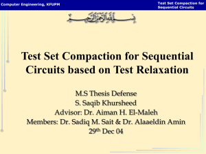 Test Set Compaction for Sequential Circuits based on Test Relaxation