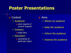 Poster Presentations Context Aims