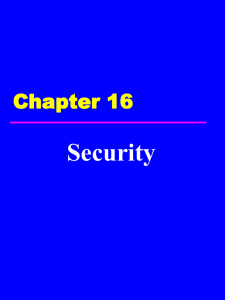 Security Chapter 16