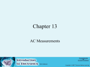 Chapter 13 AC Measurements