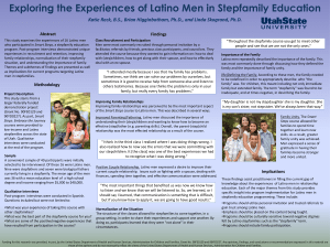 Exploring the Experiences of Latino Men in Stepfamily Education Abstract Findings