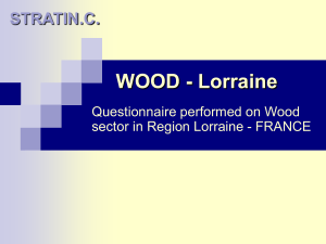 WOOD - Lorraine STRATIN.C. Questionnaire performed on Wood
