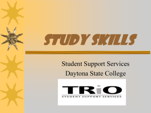 Study Skills Student Support Services Daytona State College